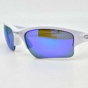 Oakley Quarter Jacket Custom OO9200 White Polarized Sapphire Iridium Sunglasses